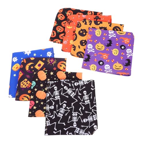 HANABASS 40 STK Halloween-Dreiecksschal Halloween-Katzenschal Welpen-Bandanas Katzenzubehör Welpenschal Haustier Dog Bandana Hundehalstücher Kätzchen-Halloween-Schal Katzenbedarf Polyester von HANABASS