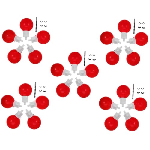 HANABASS 5 Sätze Automatischer Wasserbecher Für Hühner Futterbecher Für Hühner Hühnertränke Automatische Ententränke Hühner Tränkenäpfe Wasserspender Für Vögel Hühnerwasserbecher Pp Rot von HANABASS