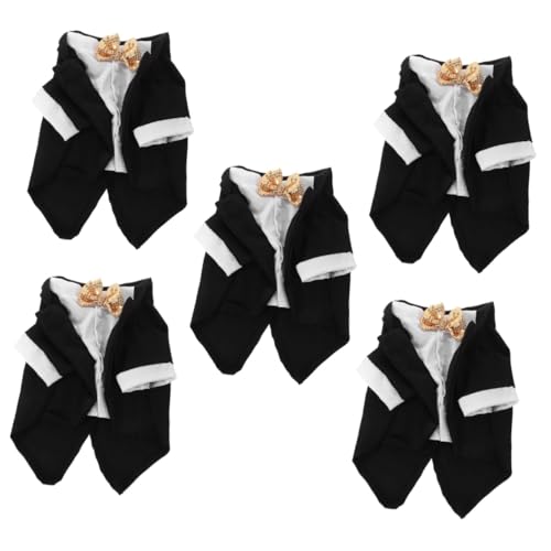 HANABASS 5 Sätze Hunde-Smoking hundejacke Hunde Jacke hundebekleidung formelles Kleid für die Hochzeit Formelle Kleidung für Haustierwelpen Haustierkleidung für Hochzeitsfeiern Polyester von HANABASS