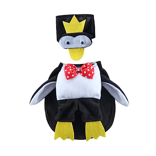 HANABASS 5 Sätze Verwandlungskostüm für Haustiere Hunde-Pinguin-Kleidung dekorativer Hundemantel Welpe Kap Hundeumhang Halloweenkostüm weihnachtsdeko Hunde-Outfits Katzenzubehör Polyester von HANABASS