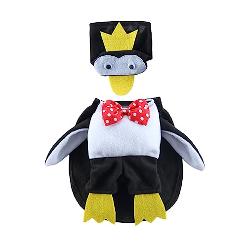 HANABASS 5 Sets Haustier Transformationskostü Hundeumhang Hundebärenkostü Pinguin Hundeumhang Outfits Halloween Haustierkostü Katze Pinguin Kostü Hundekostüme Für Kleine Hunde von HANABASS