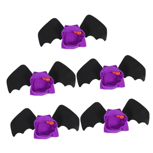 HANABASS 5 Stück Haustier Fledermaus Kleidung Halloween Dekoration Halloween Haustier Verkleidung Lustige Rollenspiel Outfits Halloween Katzenkostüm Fledermaus Cosplay Kostüme von HANABASS