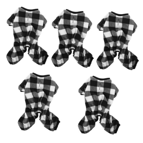 HANABASS 5St Hundepullover Puppy Pups Hunde Pulli Hundebekleidung für Jacke für Hunde Hund wintermantel Winterweste für Haustiere Bequeme Hundekleidung Heimtierbedarf Vlies von HANABASS