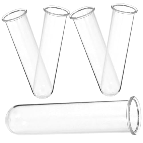 HANABASS 5St Reagenzglasvase hydroponic vase hydroponische vase Pflanzenvase Schwimmende Pflanzenständer für Aquarien Rohrgurte -Testrohre Glasvasen Blumenwasserrohre Ausbreitungsröhren von HANABASS