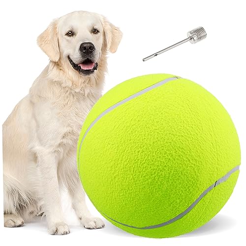 HANABASS 5St sportgeräte Sport geräte Large Dog Toy Large pet Toy Beach Toy großer Ball für Hunde Spielzeuge Strand Outdoor-Spielset Hundebälle Spielzeugball für Haustiere 24cm Tennisball von HANABASS