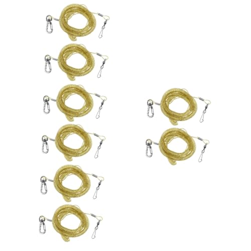 HANABASS 8 STK Papageien-Trainingsseil Vogel Leine Vogeltrainingsstrecke Papagei fliegendes Seil Trainingsleine für Papageien Vogelleine Zubehör für Vogelfliegenzüge Sittichleine Stahldraht von HANABASS