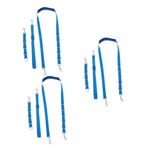 HANABASS 9 STK Haustierpflegeseil Hundebürste Katzenpflegeset Gartenschlauch Pflege Seil hundegurt hundelaufband wischt Gürtel Hundepflegezubehör Hundeleine und Halsband Polypropylen Blue von HANABASS