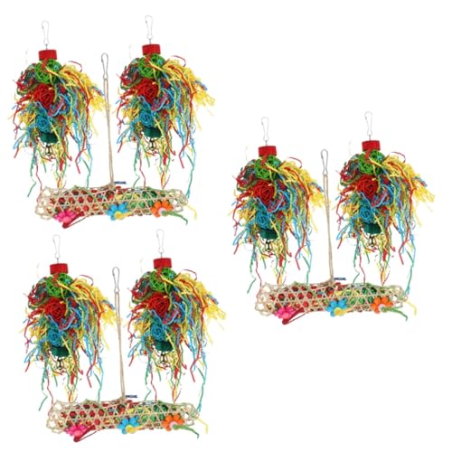 HANABASS 9 STK Papagei Spielzeug Vogelkäfig Animal Toys Käfigspielzeug papageienspielzeug Vogel käfig Parrot Hängespielzeug für Vogelfutter Vogel hängendes Spielzeug Vögel Spielzeug Papier von HANABASS