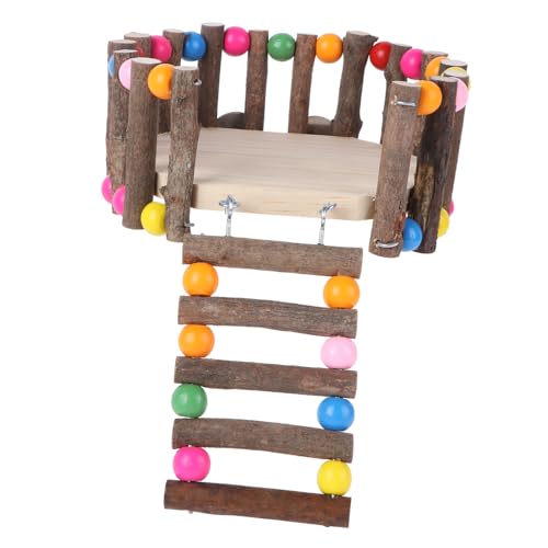 HANABASS Hamster Kletterplattform aus Kreative Leiter für Hamsterkäfige Perfektes Zubehör für Aktivität und Erkundung von Kleintieren Kleine HANABASS Hamster Kletterplattform aus Kreative Leiter für Hamsterkäfige Perfektes Zubehör für Aktivität und Erkundung von Kleintieren Kleine von HANABASS