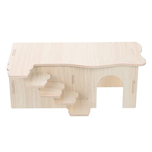 HANABASS Multifunktionales Hamsterhaus Aus Holz Mit Leiter Versteck Und Spielhaus Für Kleine Haustiere Für Zwerghamster Und Andere Nagetiere Fördert Bewegung Und Schlafkomfort HANABASS Multifunktionales Hamsterhaus Aus Holz Mit Leiter Versteck Und Spielhaus Für Kleine Haustiere Für Zwerghamster Und Andere Nagetiere Fördert Bewegung Und Schlafkomfort von HANABASS