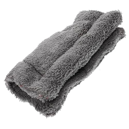 HANABASS Hamsterstreu Hängematte Einstreu für Meerschweinchenkäfige Rattenbett Hund pet Heating pad Hamster Käfig Pad Käfigmatte für kleine Haustiere Kaninchen warme Schlafmatte Sherpa Grey von HANABASS