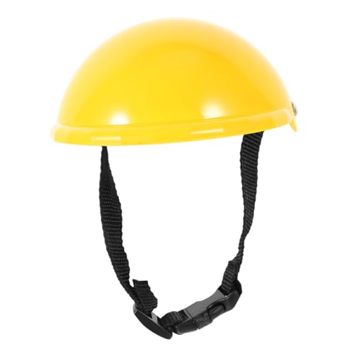 HANABASS Haustier Hut Hund Schutzhelm Dackelkleidung Haustier-Sonnenhut Hund Haustier Strohhut Hunde-geburtstagshut Outdoor-hundehelm Haustier-hundemütze Hunde-Hoodie Kappe Plastik Yellow von HANABASS