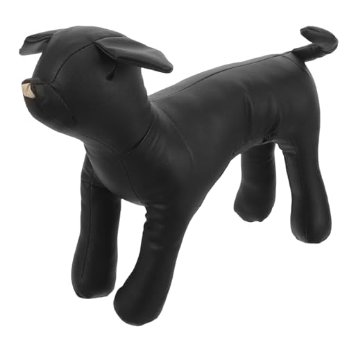 HANABASS Haustiermodell Haustiere Hundekleidmodell Schaufensterpuppenständer Für Hundekleidung Haustierkostüm-ausstellungsmodell Schaufensterpuppe Für Hundekleidung Black Pu-Leder von HANABASS