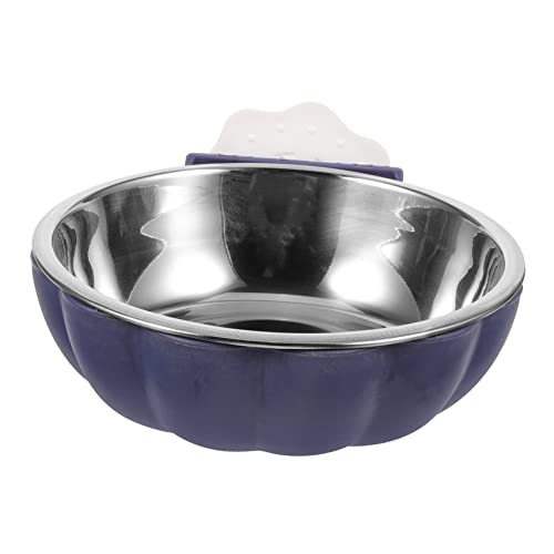 HANABASS Hund Abtrennbare Edelstahlschüssel Befestigte Käfighund Schüssel Haustier Storage Bowl von HANABASS