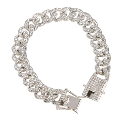 HANABASS Hundeleinenhalsband Exquisite Hundekette Hundehalsband Verbinden Leichte Hundekette Dekorative Halskette Kettenhalsband Für Mittelgroße Hunde Hundekette Für Hals Zinklegierung von HANABASS