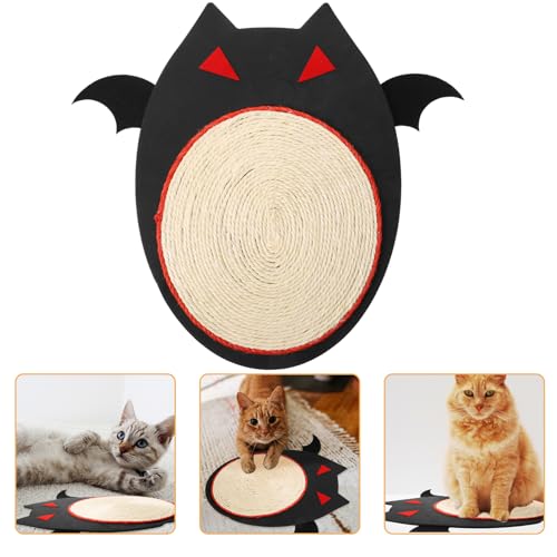 HANABASS Katzenkratzbrett Halloween-Katzenkratzmatte Fledermaus Katzenkratzer Halloween- Für Katzen Die Ihre Krallen Schleifen Und Möbel Schützen von HANABASS