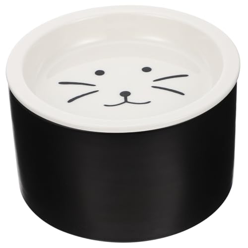 HANABASS Keramik Katzen und Hundenapf mit Aufbewahrungsfunktion Dualer Futter und Wassernapf Glatte Oberfläche Pflegeleicht Schützender Design für Haustiere Schwarz Vielseitiger Futternapf HANABASS Keramik Katzen und Hundenapf mit Aufbewahrungsfunktion Dualer Futter und Wassernapf Glatte Oberfläche Pflegeleicht Schützender Design für Haustiere Schwarz Vielseitiger Futternapf von HANABASS