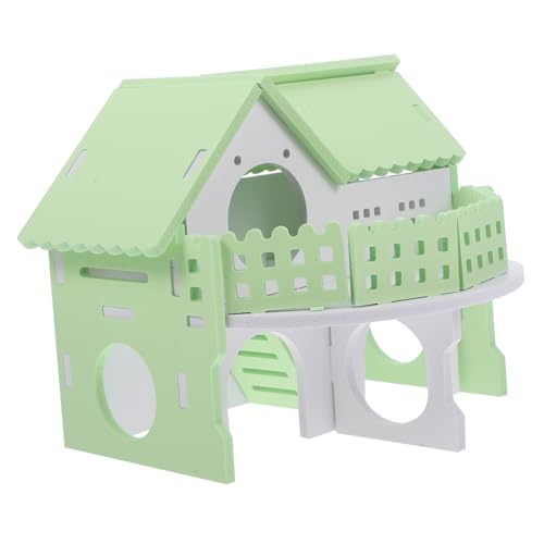 HANABASS Meerschweinchen-Labyrinth Kleintierversteck beißen- Nest hamsterhaus versteck Hamsternest nager Spielzeug kleintierhaus Haustier Kleines Tierhaus aus Holz Chinchilla-Spielzeug PVC von HANABASS