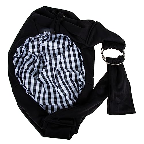 HANABASS Rucksack Für Haustiere EIN Schulterrucksack Tragetasche Für Haustiere Tragetasche Für Hunde Transportbox Für Haustiere Im Freien Hunderucksäcke Handtasche Haustier Polyester Black von HANABASS