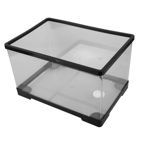 HANABASS Schildkrötenbecken Fischglas Plattform zum Sonnenbaden für Reptilien Reptilienbecken Schildkrötenpanzer Aquarium schildkrötenhaus Tier Fischbecken klein Fischversorgung Acryl von HANABASS