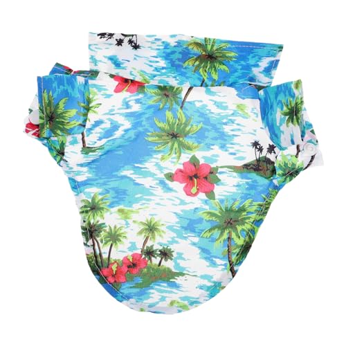 HANABASS Sommershirt für Haustiere Dog Costume hundekostüme für Hunde Hunde-Hawaii-Hemd Haustierhemd Sommerliches Hundeshirt Hawaiihemd Welpen-Shirts Welpen-Sweatshirt Hundehemden Polyester von HANABASS