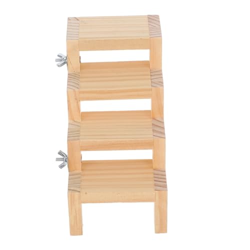HANABASS Vogelkäfig Kletterleiter Z Förmig mit Sitzstange und Multifunktionale Holzleiter als Ruheplattform und Kletterspielzeug für Hamster Wellensittiche Papageien und Kleintiere HANABASS Vogelkäfig Kletterleiter Z Förmig mit Sitzstange und Multifunktionale Holzleiter als Ruheplattform und Kletterspielzeug für Hamster Wellensittiche Papageien und Kleintiere von HANABASS