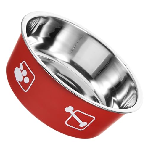 HANABASS edelstahlschüsseln pet Supplies pet Bowl rutschhemmer Hundehaufen Futternäpfe für Hunde Hundefutter Wassernapf für Hunde Hund wassernapf Futterspender für Welpen Rostfreier Stahl von HANABASS