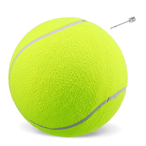 HANABASS sportgeräte Sport geräte Fun pet Toy Beach Toy Outdoor Sports Toy Tennisschläger Hund große Hunde Riesentennis für Hunde Werfer riesiger Tennisball 24cm Tennisball Green von HANABASS