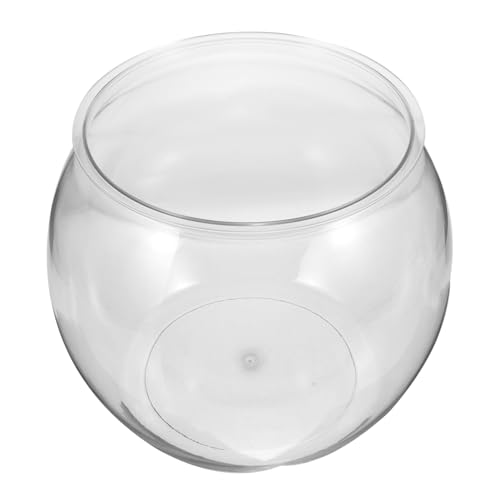 HANABASS transparentes Aquarium Fisch Kies Panzer gefälschtes Aquarium Leuchtender Fischglasbecher Schüsseln Teich raumdeko schöafzimmerdeko Schreibtisch-Aquarium Desktop-Aquarium Plastik von HANABASS