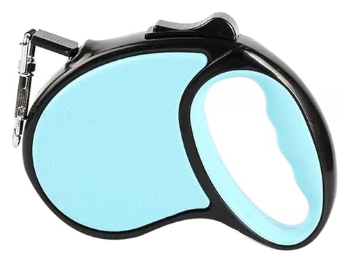 Ausziehbare Leine for Kleine Bis Mittelgroße Hunde, 11,5 Fuß Mit Rutschfestem Griff, Nylonseil for Mittelgroße Hunde (Color : Light Blue, Size : 3m) von HANFEN