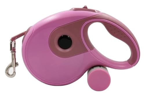 Rollleine Hundeleine 5m Hundetrainingsleine Bis Zu 40kg Für Kleine, Mittelgroße Und Große Hunde - Blau (Color : Pink, Size : 5m) von HANFEN