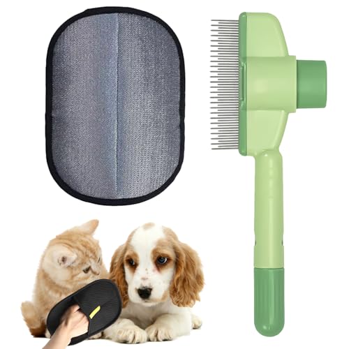 HANGGON Selbstreinigender Flohkamm für Katzen, Double-Sided Pet Grooming Gloves, Katzenkamm, Selbstreinigende Katzenbürste Flohkamm Katze Hund, Hundekamm, Pflegeeinrichtung für Haustiere HANGGON Selbstreinigender Flohkamm für Katzen, Double-Sided Pet Grooming Gloves, Katzenkamm, Selbstreinigende Katzenbürste Flohkamm Katze Hund, Hundekamm, Pflegeeinrichtung für Haustiere von HANGGON