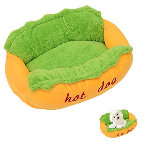 Oyfel Haustierbett für große kleine Hunde Katzen Hundebett Sofa Hot Dog Form Schlafkissen Neuheit Design Waschbar Weich und Warm Haustier Matte: Amazon.co.uk : Küche & Home von HANHAN