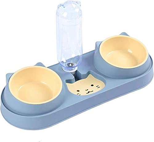 Tragbare Hundewasserflasche, 3-in-1-Futterspender und Tränke for Haustiere, 500-ml-Wasserflasche, Trinkbrunnen, Rutschfester Futterbehälter, Futterstation for Haustiere, Futternapf for Katzen von HAODUOO