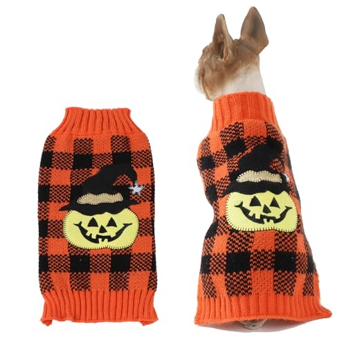 HAPEE Halloween-Hundepullover, Kürbis-Geisterkleidung für Hunde und Katzen von HAPEE