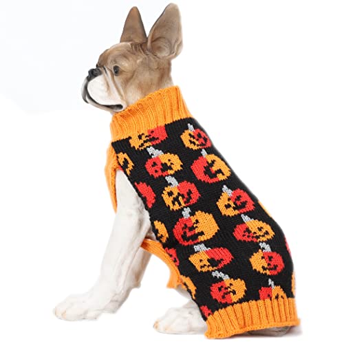 HAPEE Hundepullover, Halloween-Haustier-Kleidung für Hunde und Katzen (groß (1 Stück), 2-Pumpkin) von HAPEE