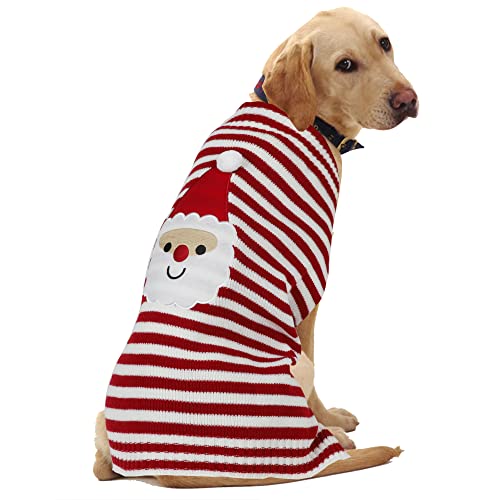 HAPEE Weihnachts-Hundepullover, Hundekostüm, Hundekleider für große Hunde, Weihnachtsmann-Haustierkleidung, Weihnachts-Hundezubehör von HAPEE