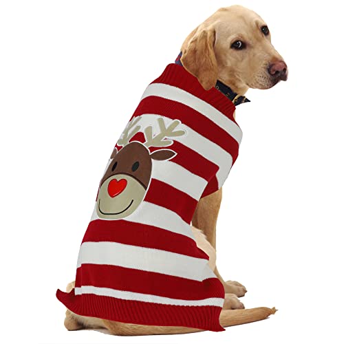 HAPEE Weihnachts-Hundepullover für große Hunde, Weihnachtsmann-Haustierkleidung, Weihnachts-Hundezubehör, Hundebekleidung von HAPEE