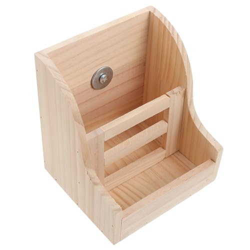 HAPINARY 1 Satz Grasständer aus Holz für Haustiere Heubehälter aus Holz hölzerne Heuraufe kanninchenfutter Futter kaninchenfutter Hasenheu Futterspender für Haustiere Feeder-Rack von HAPINARY