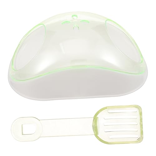 HAPINARY 1 Satz Hamster transparentes Badezimmer Hamster-Sand-Trockenbad Igel Toilette Hamster sandbad Hamster-Sandbad Badewanne Rennmaus Toilette Sandbadbehälter für Hamster Plastik von HAPINARY