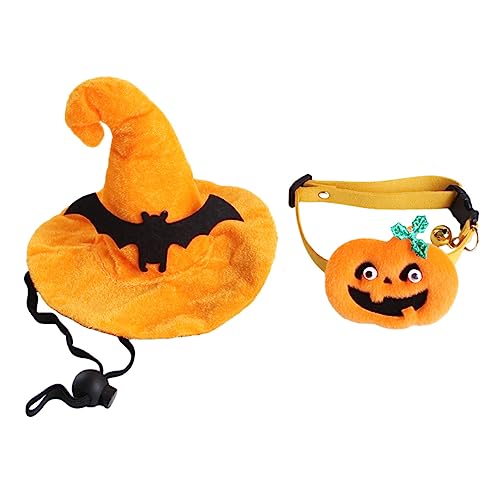 HAPINARY 1 Satz Hutkragen Hunde Halloween Hut Halloween Halloween-Kostüme für Hunde Halloween-Haustier-Kopfschmuck Welpenkleidung Hüte Halskragen Haustier Kopfschmuck Stoff von HAPINARY