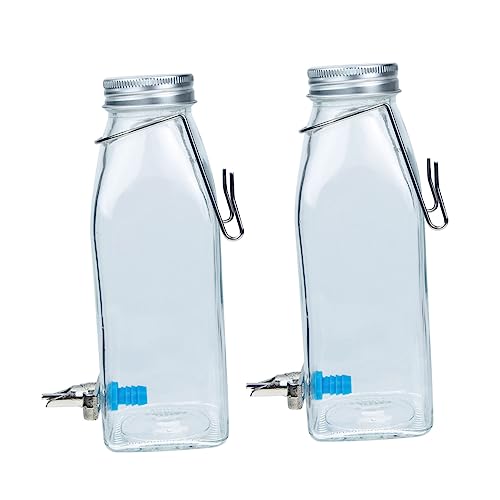 HAPINARY 1 Satz Käfig-Kaninchen-Flasche Flasche Zur Aufbewahrung Von Wasser Haustier Kaninchen Wasserhalter Kaninchenwasser Kaninchen Trinkflasche Rostfreier Stahl Kaninchen Liefert Klein von HAPINARY