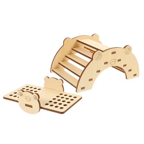 HAPINARY 2pcs Montage Holz Wippe Brücke Für Hamster Spielzeug Haustier Übung Decor von HAPINARY