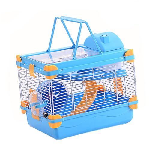 HAPINARY 1 Set Schloss Hamsterkäfig Haustier Hamsterhaus Haustier Chinchilla Käfig Doppelschichtiger Hamsterkäfig Stilvoller Hamsterkäfig Haustier Hamsterkäfig Villa Käfig Für Hamster von HAPINARY