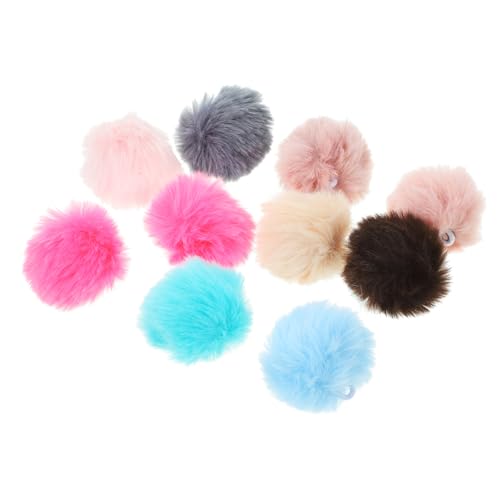 HAPINARY 10St Flauschige Kugeln Kitten Katzen Kätzchen katzenspielzeig cat Toy pelzige Katzenbälle Knisterbälle für Katzen Katzensachen Flauschige Dekorationen von HAPINARY