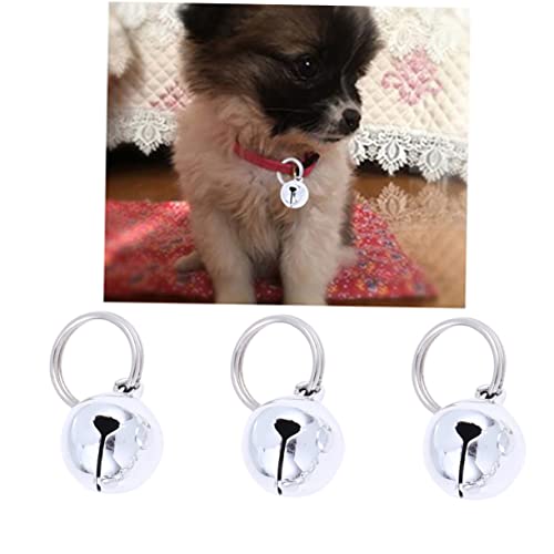 HAPINARY 10St hundeglocke zubehör hundebar Dog katzn catcordion hundm catier Haustierglocken öffnen Kätzchenhalsbandglocke Kätzchenhalsband mit Glöckchen Zubehör für Haustierglocken Silver von HAPINARY