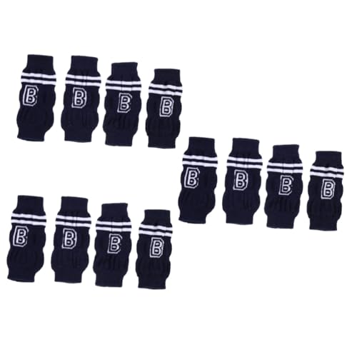 HAPINARY 12 STK Cartoon-socken Anti-rutsch-hundesocken Hundebein Ärmel Beinschützer Für Hunde Beinschutz Für Haustiere Wintersocken Für Haustiere Beinwärmer Für Hunde Katze Baumwolle Blue von HAPINARY