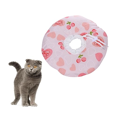 HAPINARY 1Stk Haustier Katze Elizabeth Circle Halsband für Hundeoperationen hundehalsband katzenhalsband Katzenhalskrause Kratzschutzring für Katze Halskegel für Haustierhunde Rosa von HAPINARY