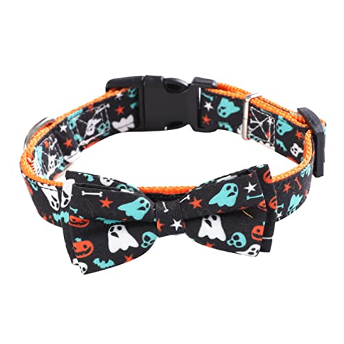 HAPINARY 1Stk Haustierhalsband Hund Fliege Halloween Halsschleifen für Hunde Hundefliege Halloween Party Halloween Dekoration Halloween-Hundehalsband Hundehalsband für Halloween Stoff von HAPINARY