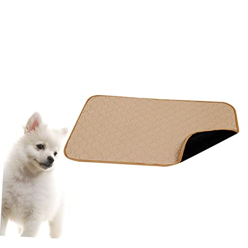 HAPINARY Hunde-PIPI-Pads 1 Stück Waschbares Haustier-PIPI-pad Saugfähige Matte Für Das Toilettentraining Von Haustieren Nicht Hautfreundlich Für Hunde Welpen Katzen Khaki S von HAPINARY